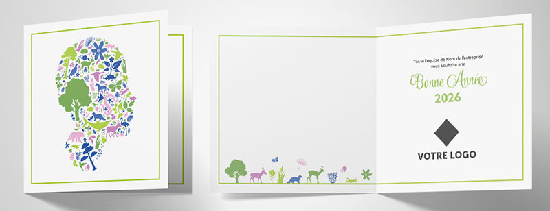 PX16-50 Carte de vœux originale écologie