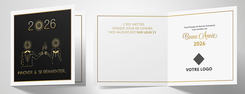 PX176-11 Carte de voeux entreprise RSE