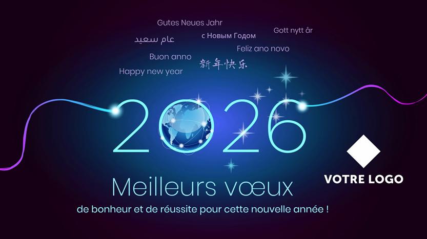 ST124 Bonne année entreprise Internationale