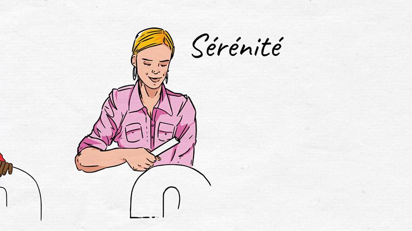 ST145 carte de voeux bande dessinée