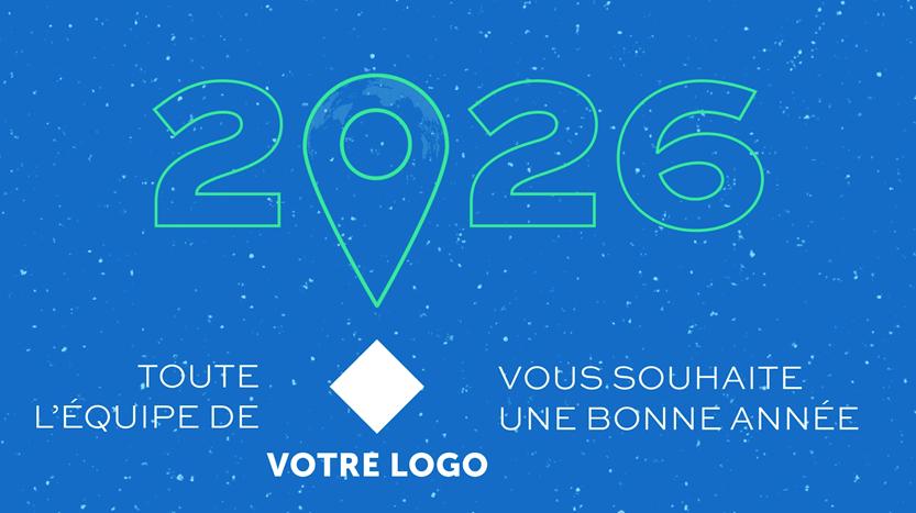FX140 carte bonne année entreprise internationale