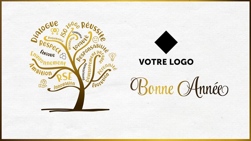 ST165 carte vœux animée avec mon logo