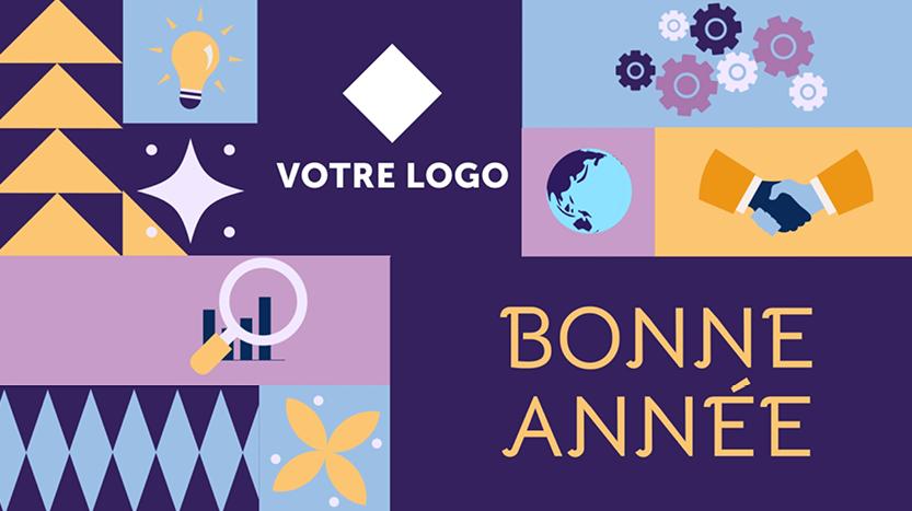 FX196 carte digitale meilleurs vœux professionnels
