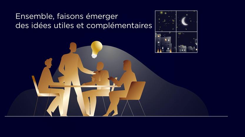 FX177 carte voeux digitale équipe brillante
