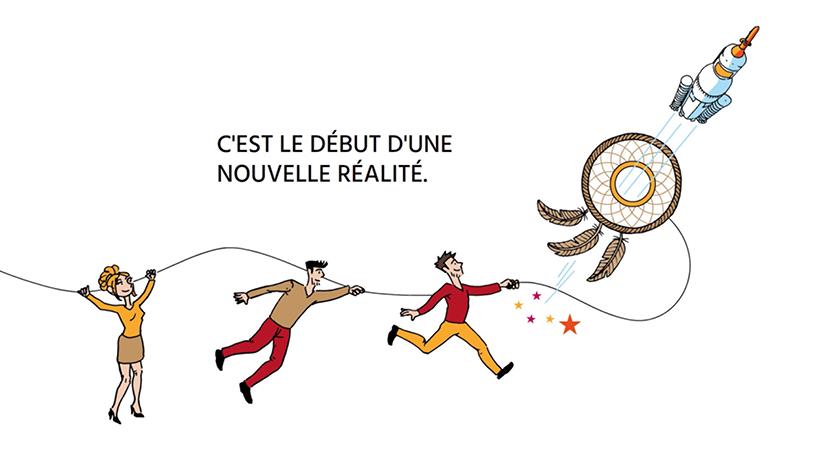 ST179 voeux entreprise dessin avec la main