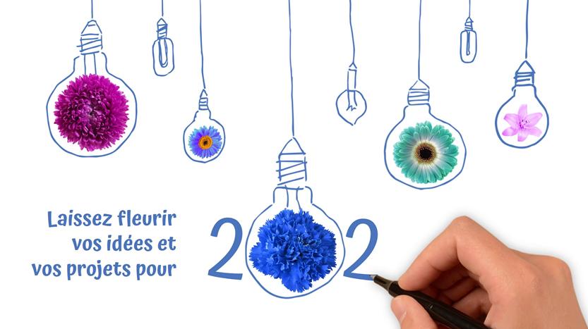 ST48 carte bonne année entreprise personnalisée