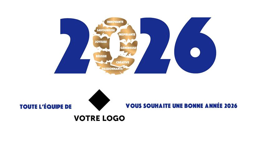 ST114 vœux carte chic