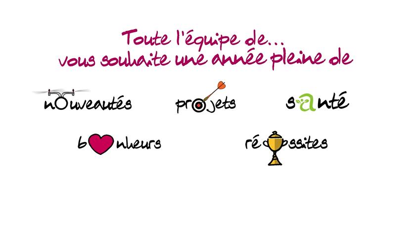 FX121 carte vœux digitale dessin animé
