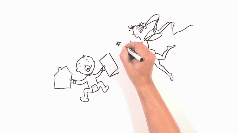 Vidéo whiteboard animation – Crédit Agricole Centre Loire – Banque et assurances