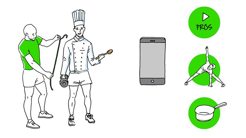 Vidéo pour promouvoir l’application mobile Custom Coaching