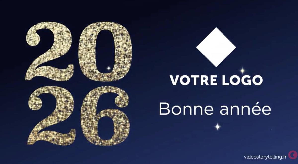 carte de vœux féérique scintillante videostorytelling