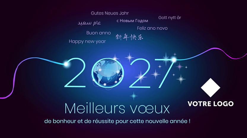 ST124 Bonne année entreprise Internationale