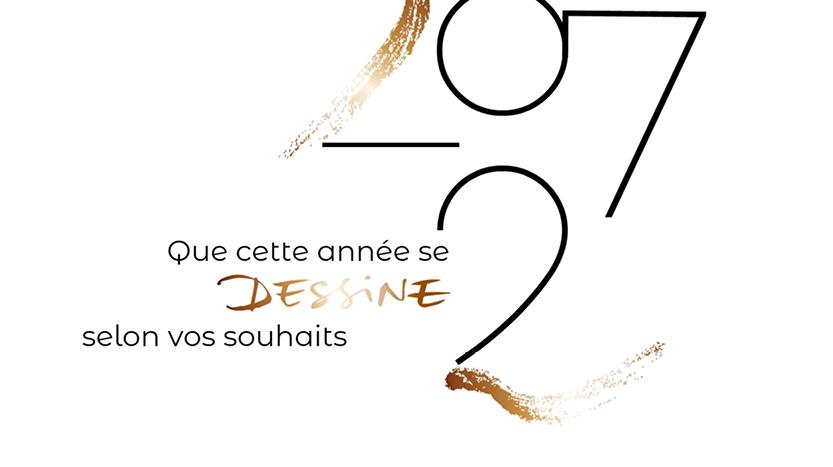 ST149 carte de voeux professionnelle dessin